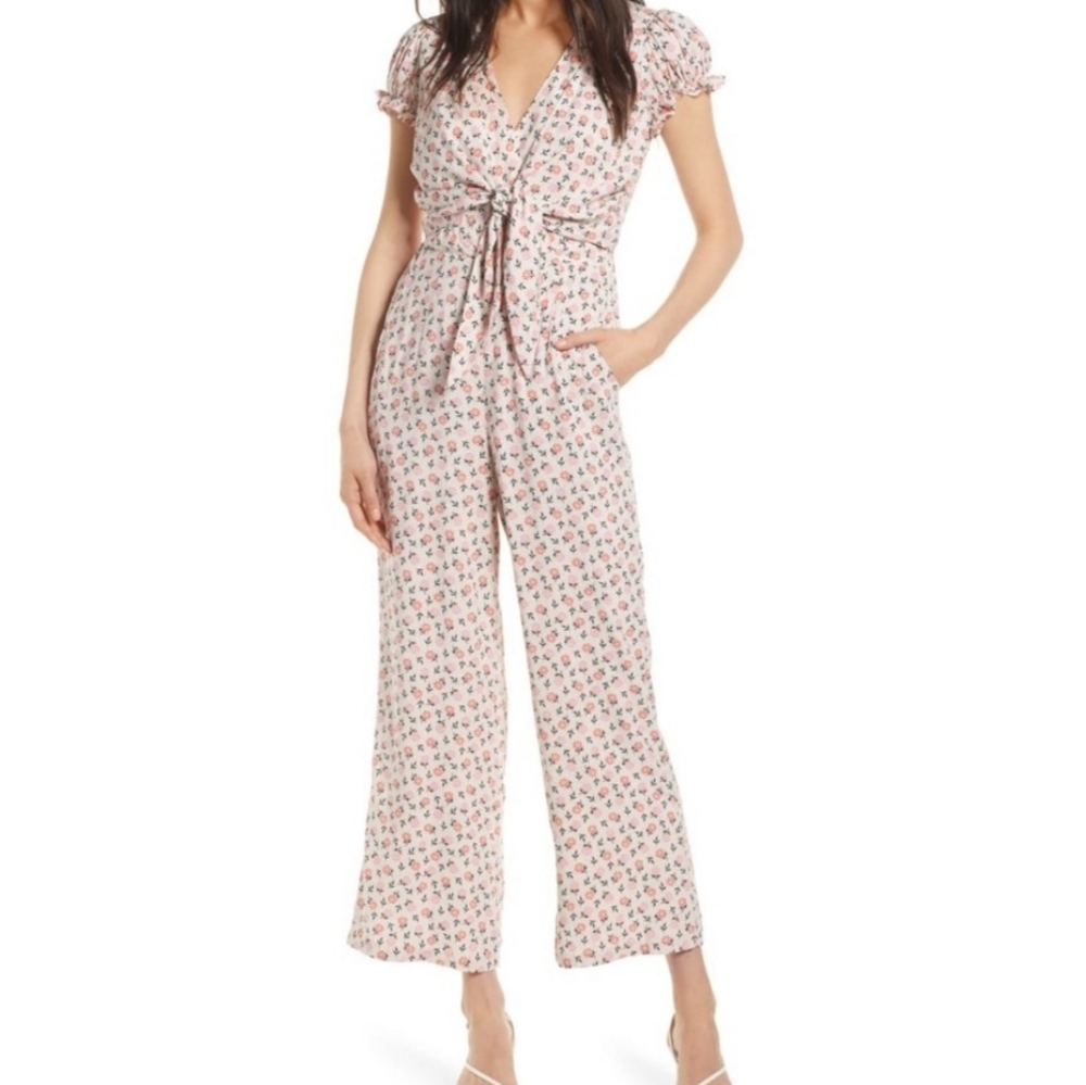 Capulet Jules floral print tie front jumpsuit